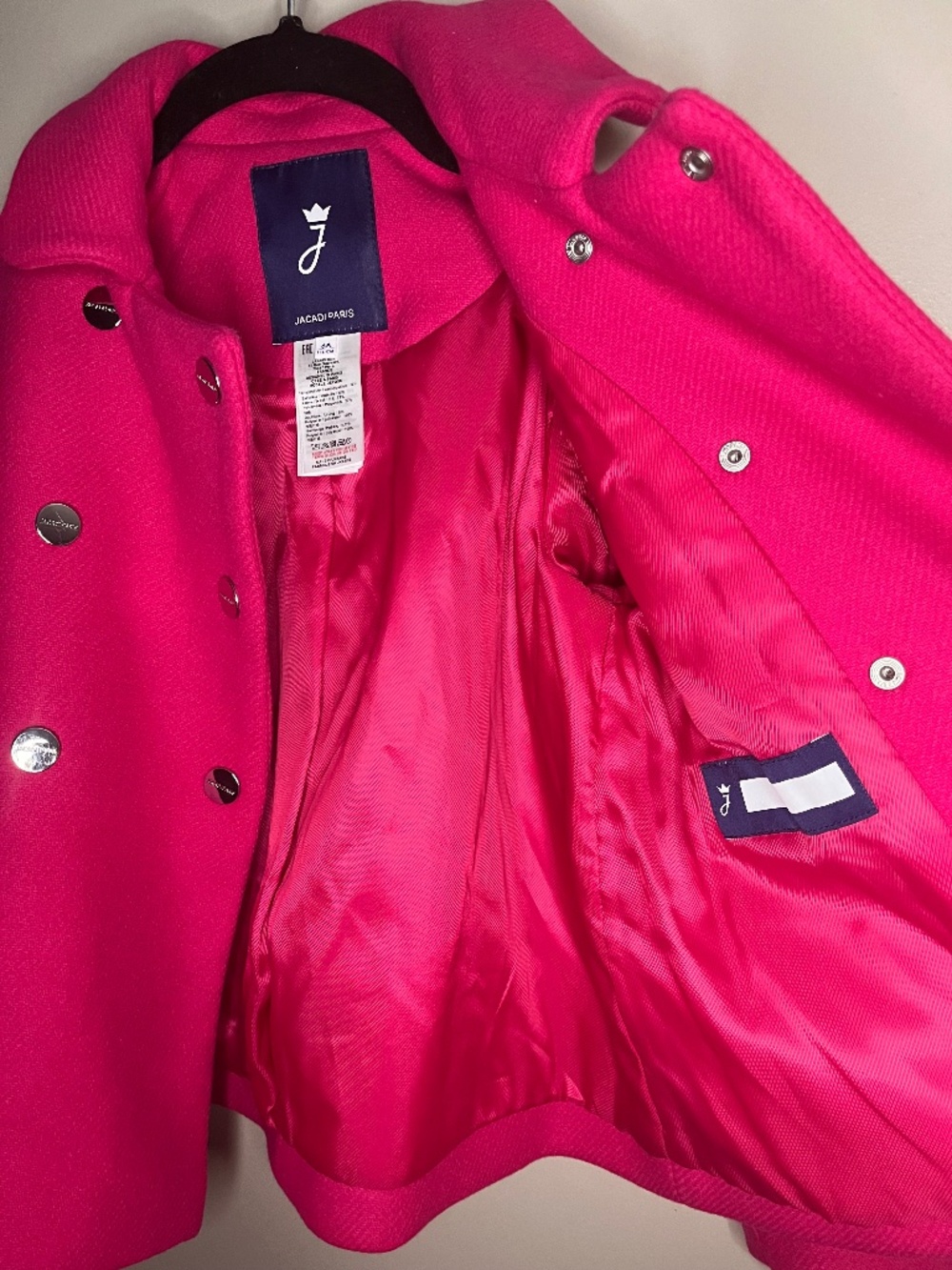 Jacadi Paris double-breasted coat, 6Y